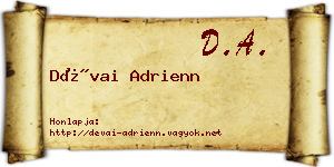 Dévai Adrienn névjegykártya
